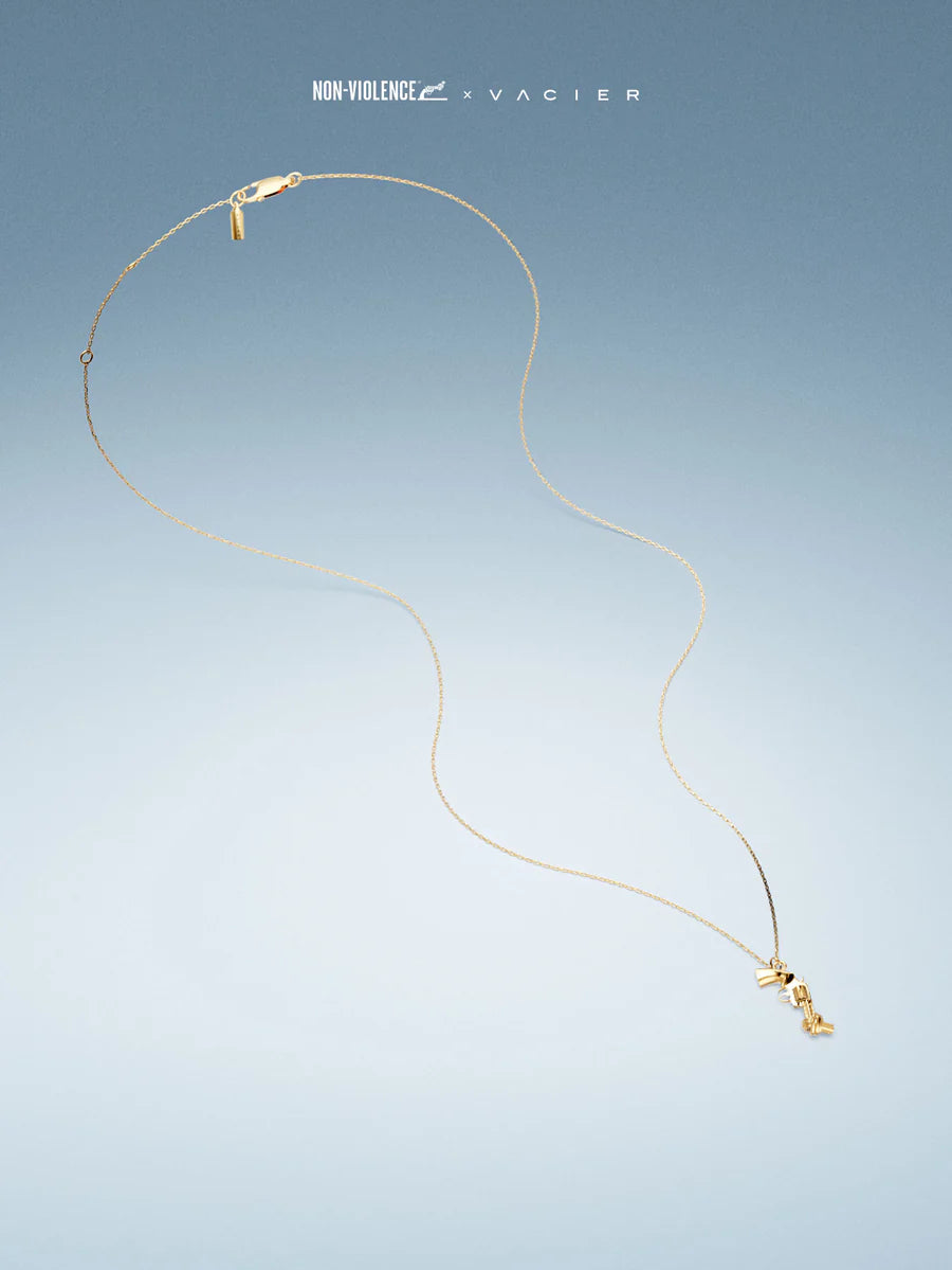 NON-VIOLENCE X VACIER WOMEN'S CHAIN NECKLACE