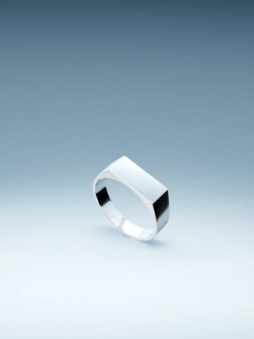 UNISIZE SIGNET RING IN SILVER