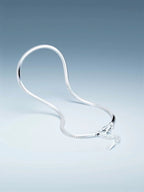 OCTAGON CHAIN BRACELET IN SILVER