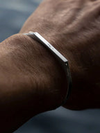 UNISIZE SIGNET CUFF IN SILVER