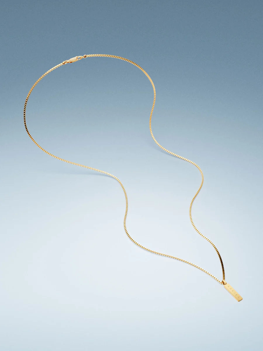 BOX PENDANT NECKLACE