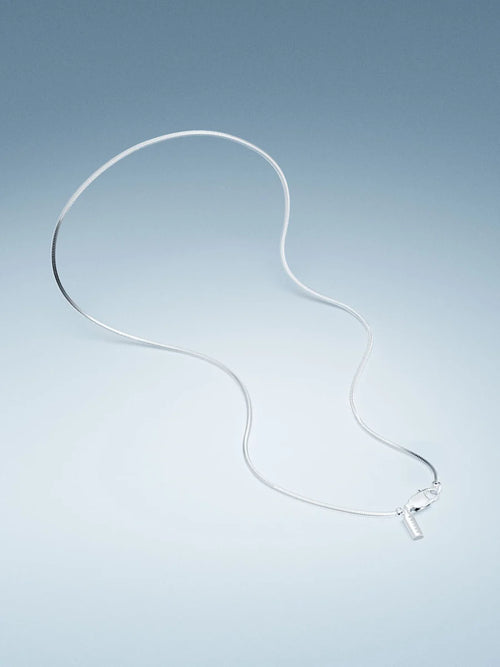 OCTAGON CHAIN NECKLACE IN SILVER