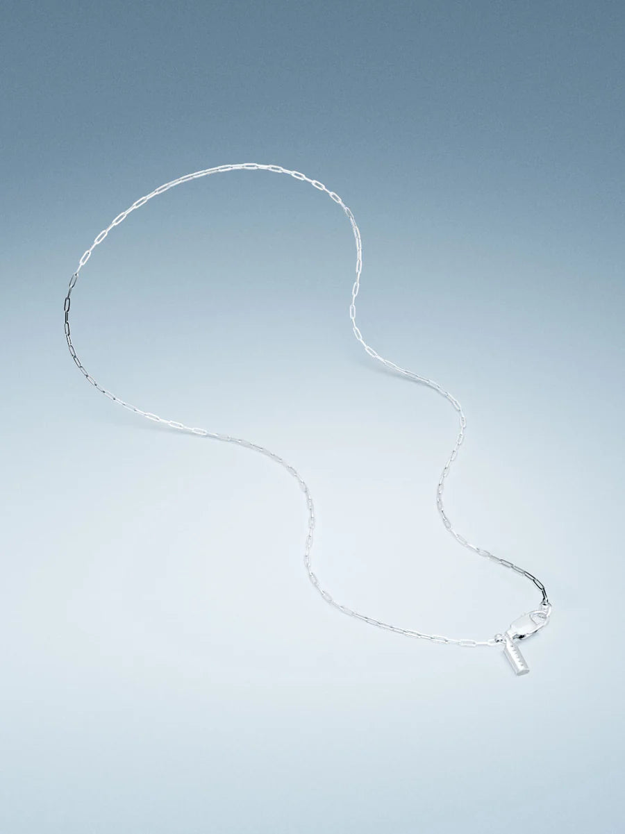 CLIP CHAIN NECKLACE IN SILVER